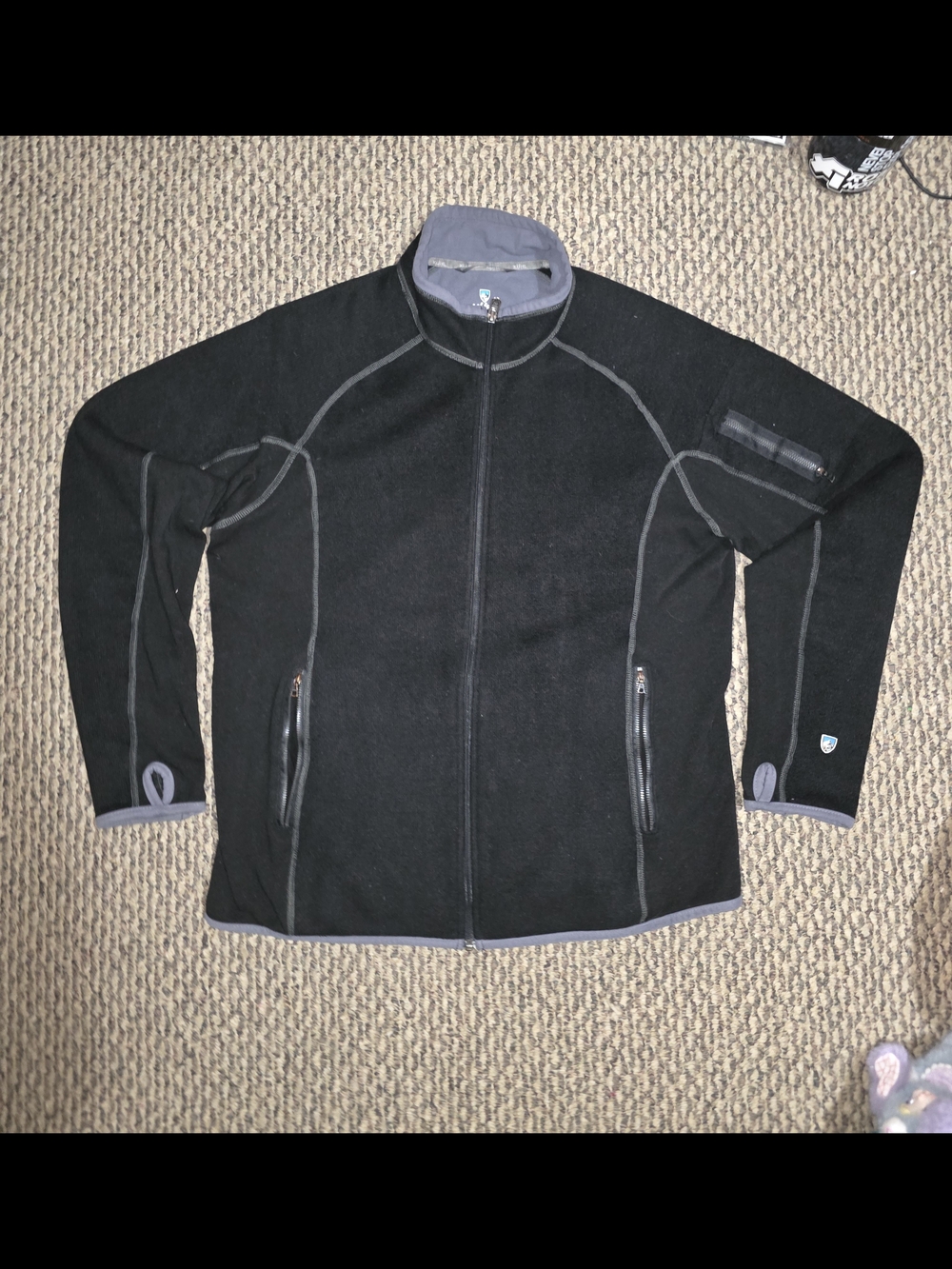 Kuhl Men's Black Full-Zip Fleece Jacket